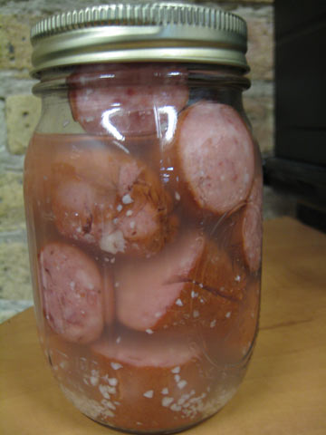 Illustration for article titled Taste Test: Canned bread, canned cheese, pickled sausage
